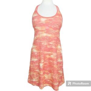 Balance Outdoor Size Large Orange Sporty Racerback Exercise Tennis Mini Dress